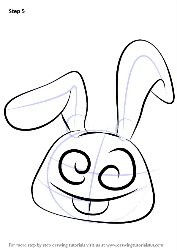 Learn How to Draw Crazy Bun from Undertale (Undertale) Step by Step :  Drawing Tutorials