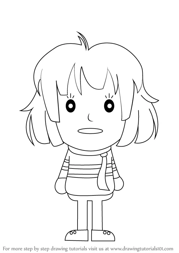 Learn How to Draw Frisk from Undertale (Undertale) Step by Step ...