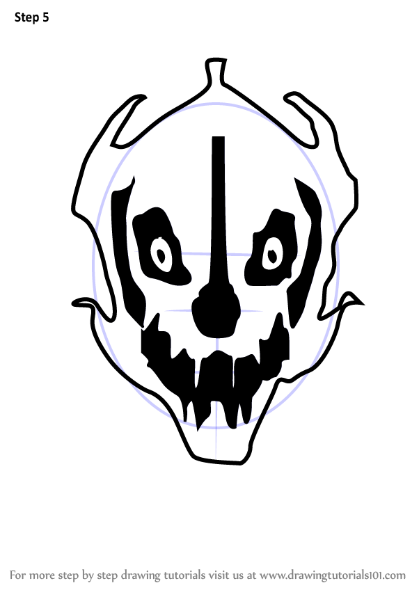 Learn How To Draw Gaster Blaster From Undertale Undertale Step By Step Drawing Tutorials