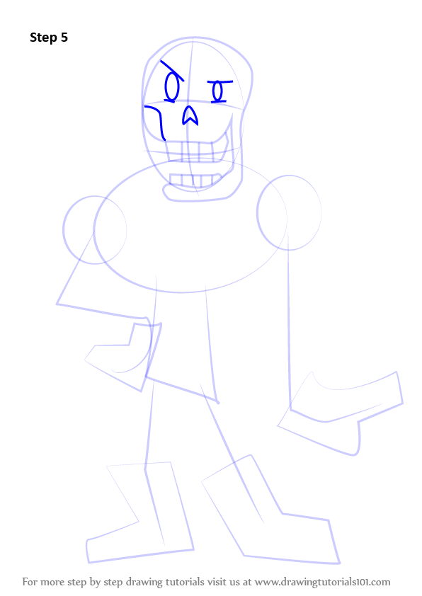 How to Draw Papyrus from Undertale (Undertale) Step by Step