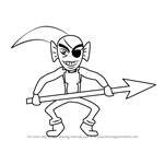 How to Draw Undyne Unarmored from Undertale