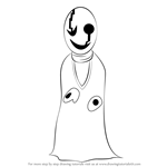 How to Draw W. D. Gaster from Undertale