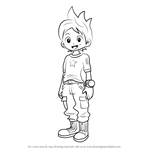 How to Draw Nathan Adams from Yo-kai Watch