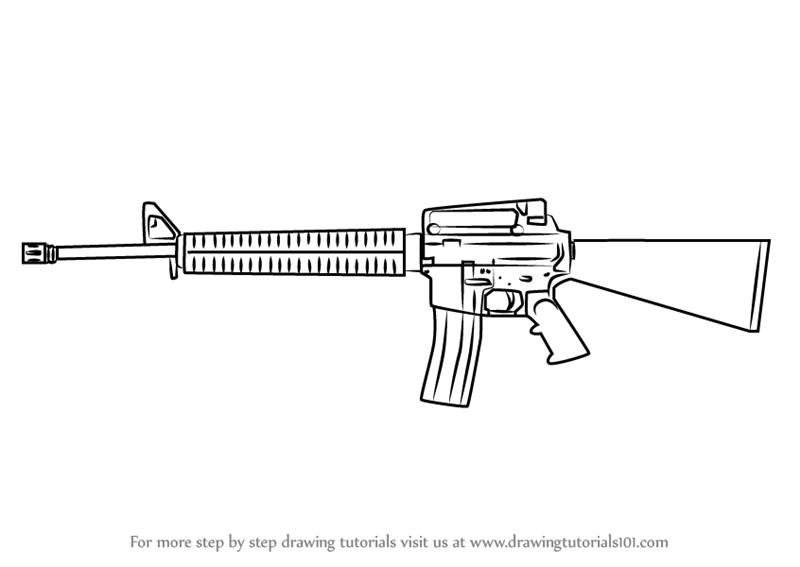 How to Draw a Rifle for Beginners