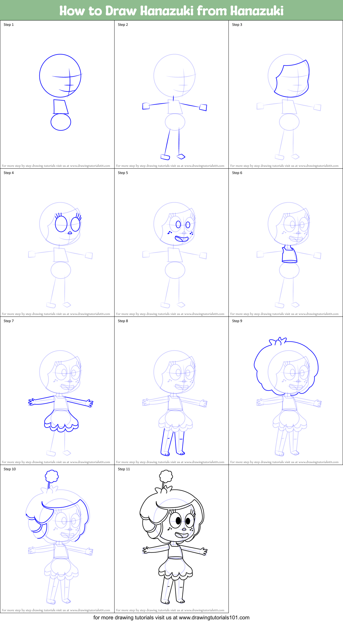 How to Draw Hanazuki from Hanazuki Printable Step by Step